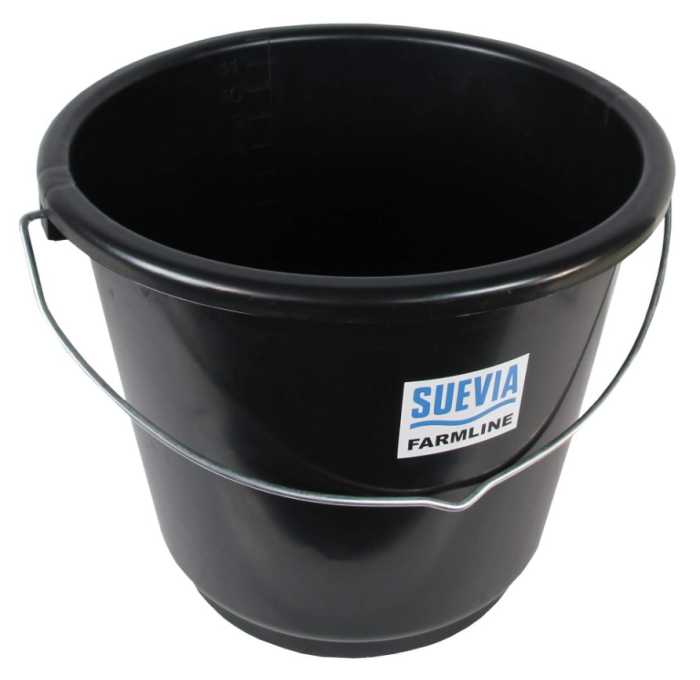 Bucket, 12 l with scale