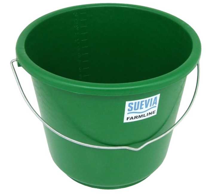 Bucket, 15 l with scale