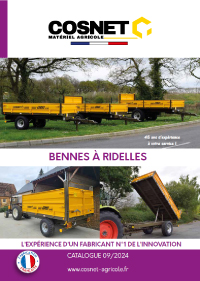 Catalogue Cosnet - bennes à ridelles