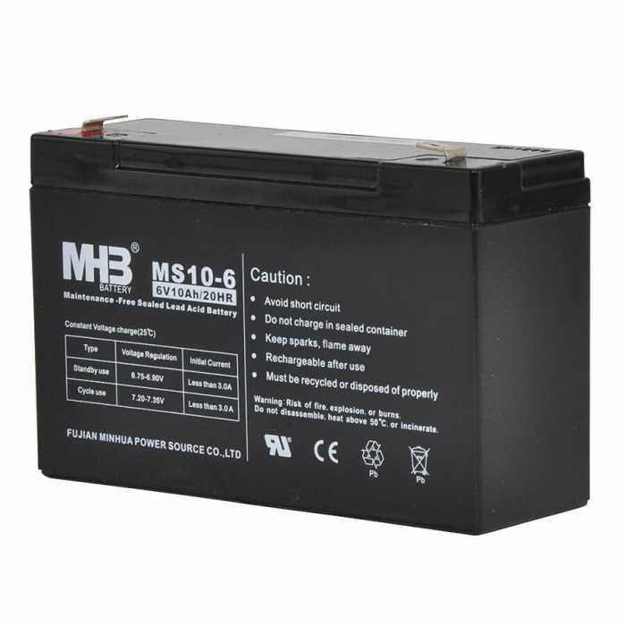 Batterie 6V 10Ah pour S40/S40LE