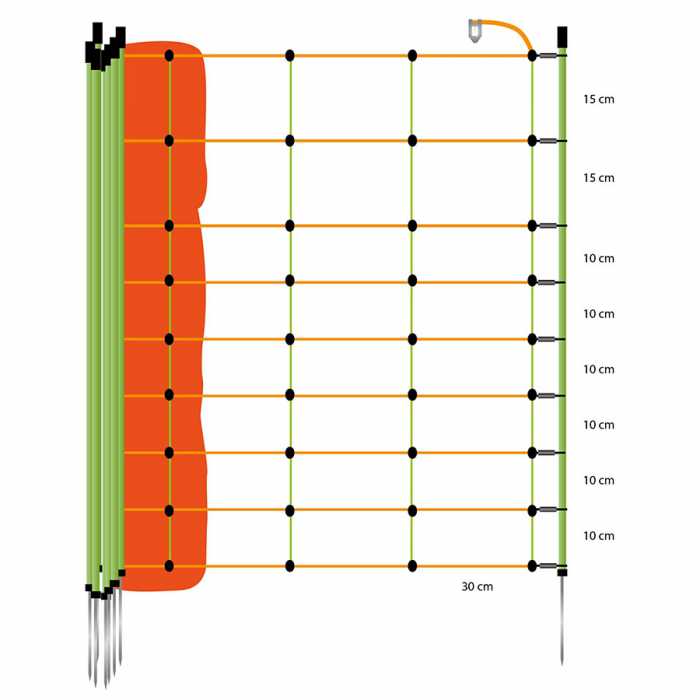 Filet Moutons Combi, orange 90/1-14/V-50m