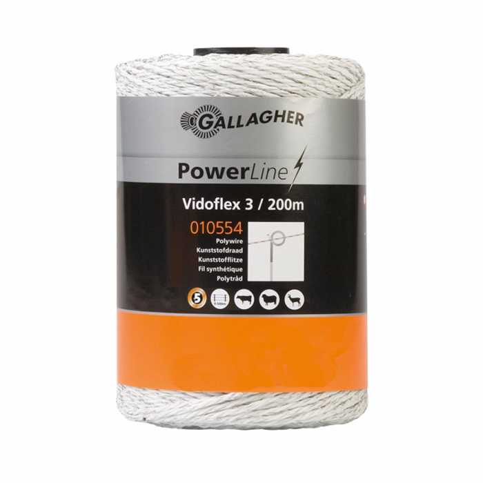 Vidoflex 3 PowerLine blanc 200m