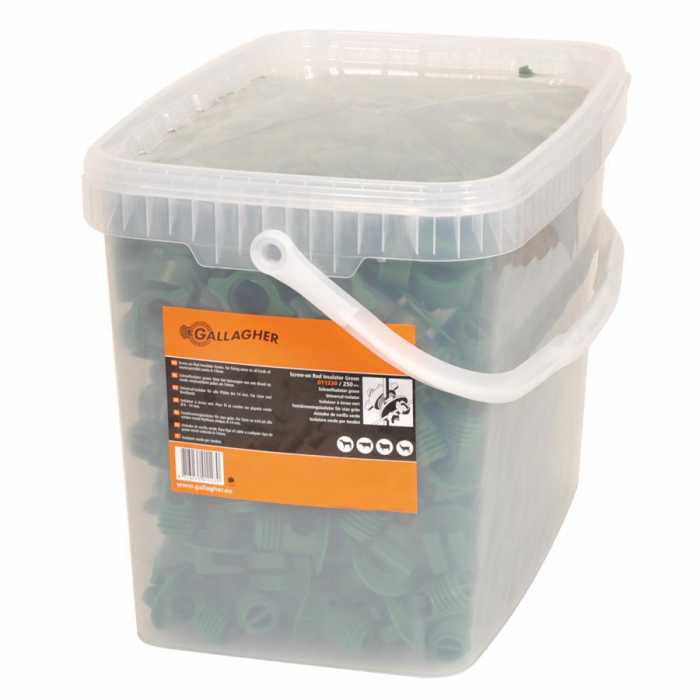 Isolateur à écrou, vert ø8,5-13mm (250 pcs)