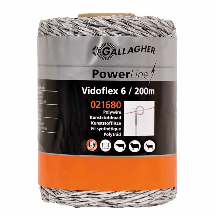 Vidoflex 6 PowerLine blanc 200m