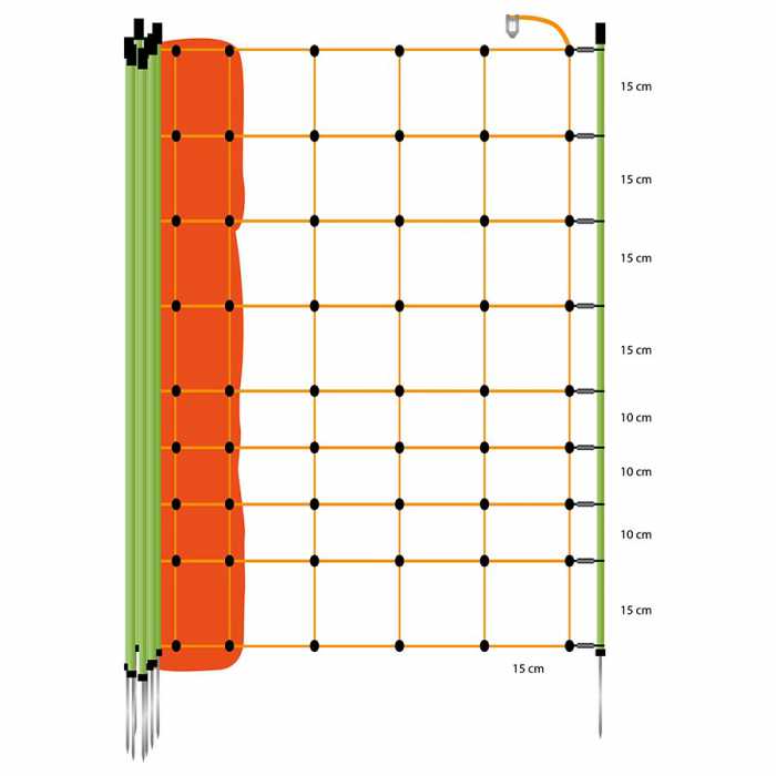 Filet Chèvres, orange 105/1-14/V-50m