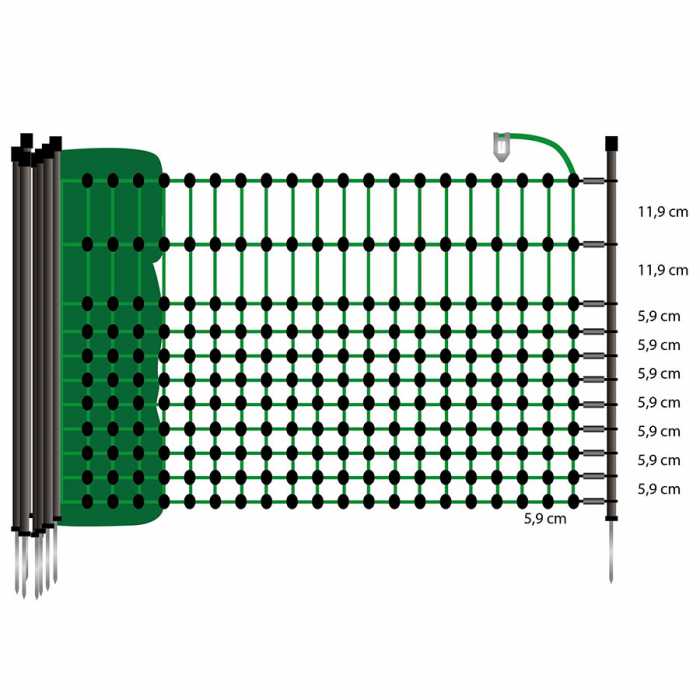 Filet lapins-/hobby, vert 65/1-15/N-50m