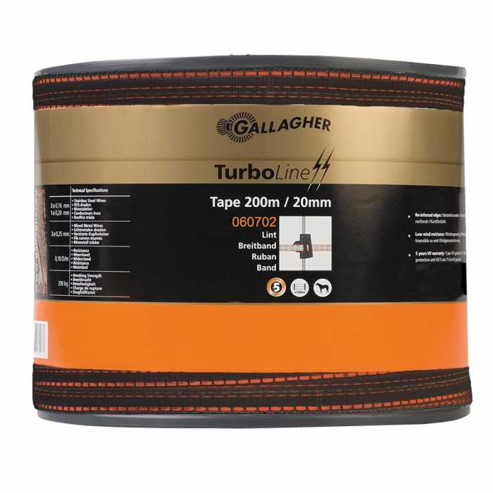 Ruban TurboLine 20mm terra 200m