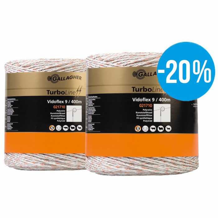 Paquet DUO Vidoflex 9 TurboLine Plus 2x400m