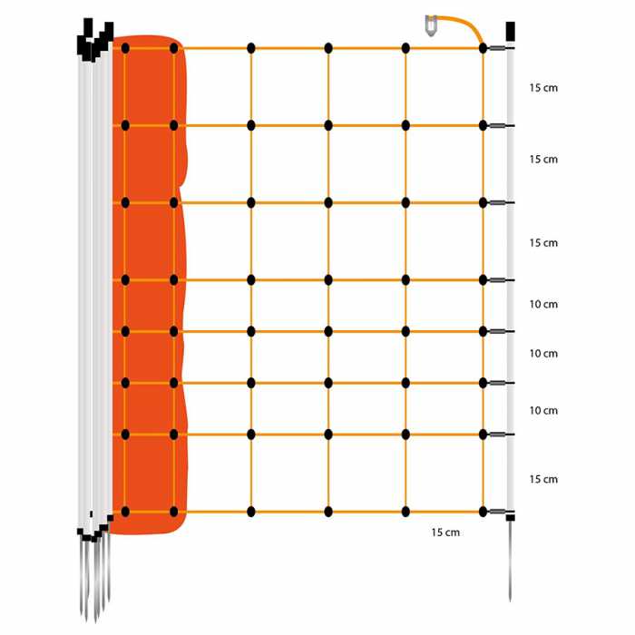 Filet moutons, orange 90/1-14/B-50m