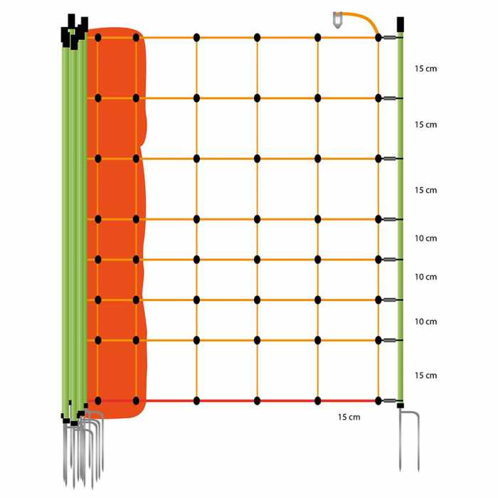 Filet moutons, orange 90/2W14/V-50m