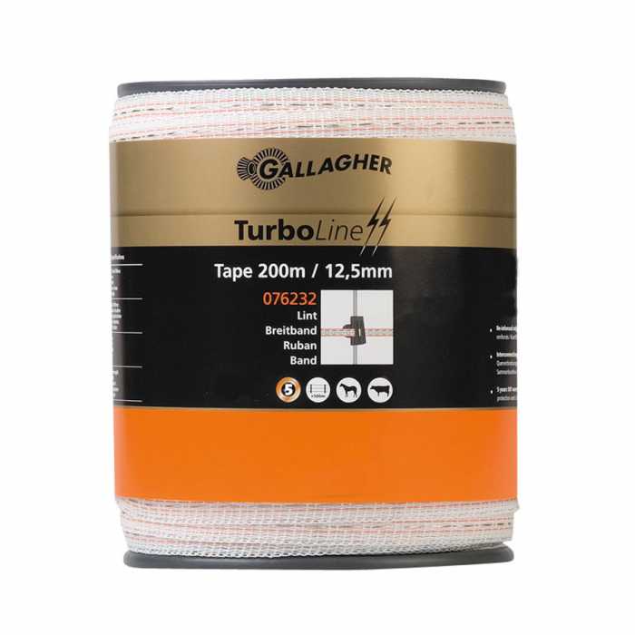 Ruban TurboLine 12,5mm blanc 200m