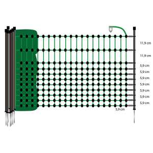 Photo de Filet lapins-/hobby, vert65/1-9/N-25m