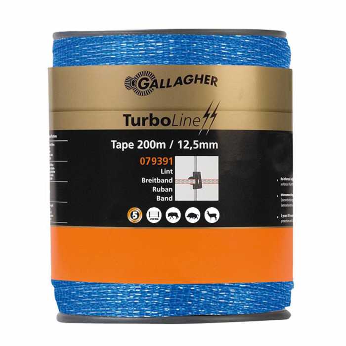 Ruban TurboLine 12,5mm bleu 200m