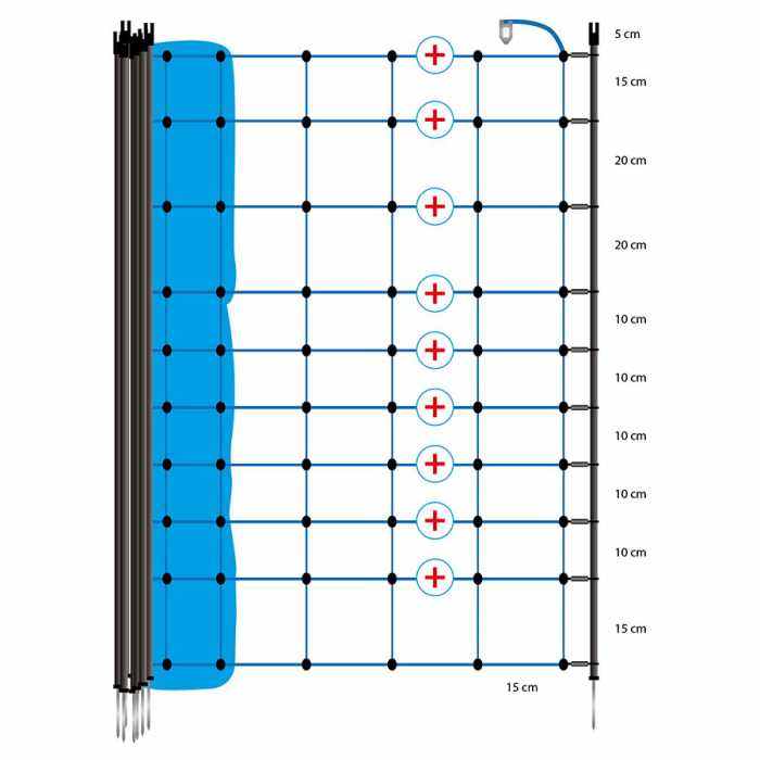 Filet de loup, Bleu 120/1W14/B-50m