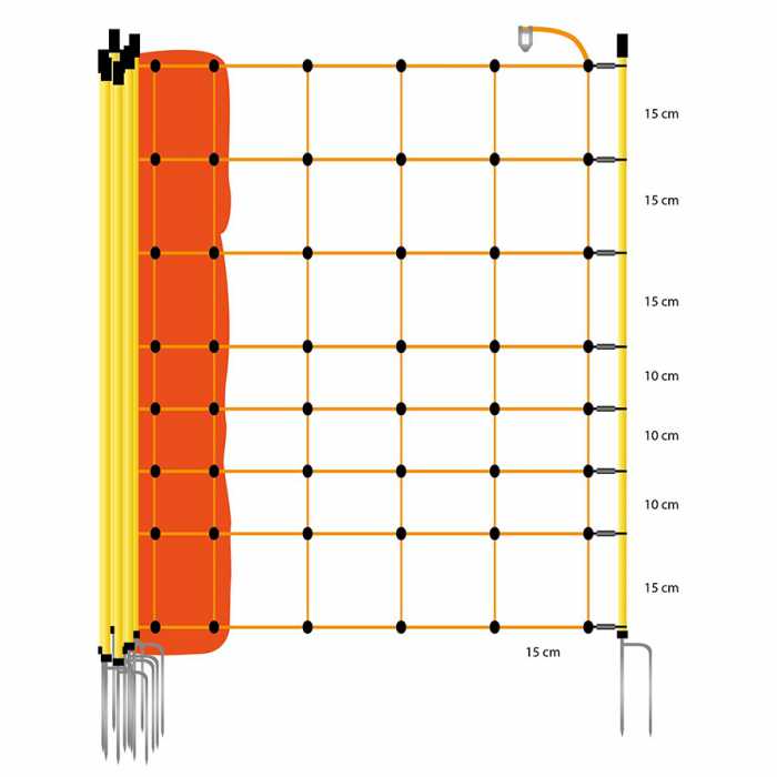 Filet moutons, orange 90/2-14/V-50m