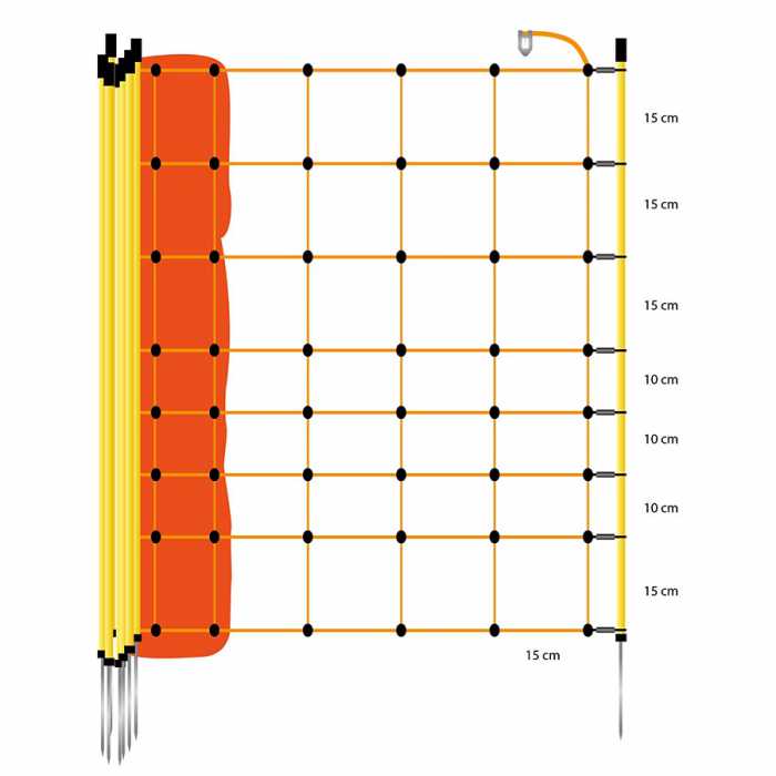 Filet moutons, orange 90/1-14/V-50m