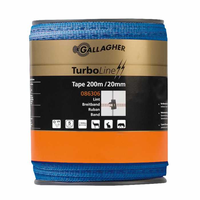 Ruban TurboLine 20mm bleu 200m