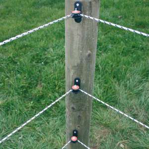 Photo de Isolateur d’angle à poulie pour piquets bois (30)