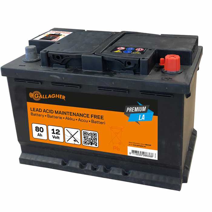 Premium Batterie plomb/acide 12V/80Ah - 278x175x190 
