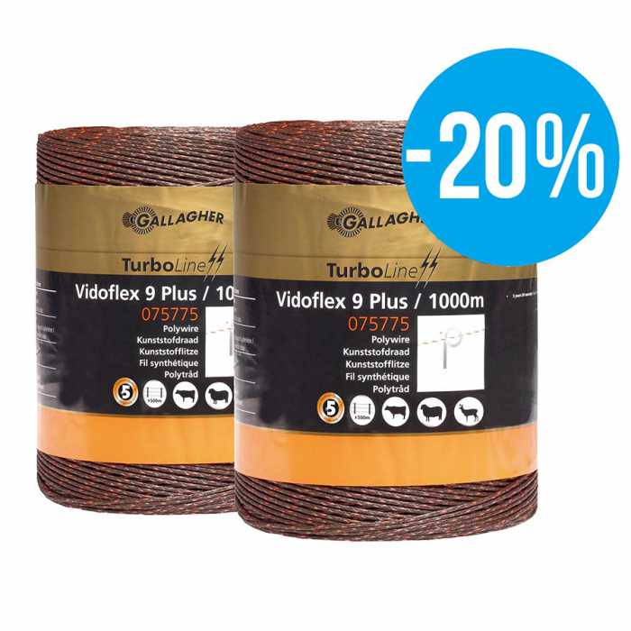 Paquet DUO Vidoflex 9 TurboLine Plus Terra 2x1000m