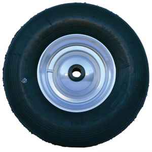 Photo de Roue gonflable 400 x 8 complète pour chariots et brouettes