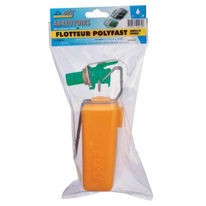 Flotteur LA GEE 15L/mn corps vert + vis de régl (Polyfast/Polyspring)