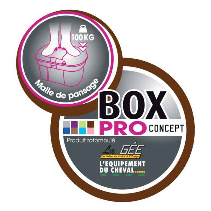 Malle de pansage BOX PRO XL grenat 