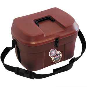Photo de Malle de pansage BOX PRO XL grenat 
