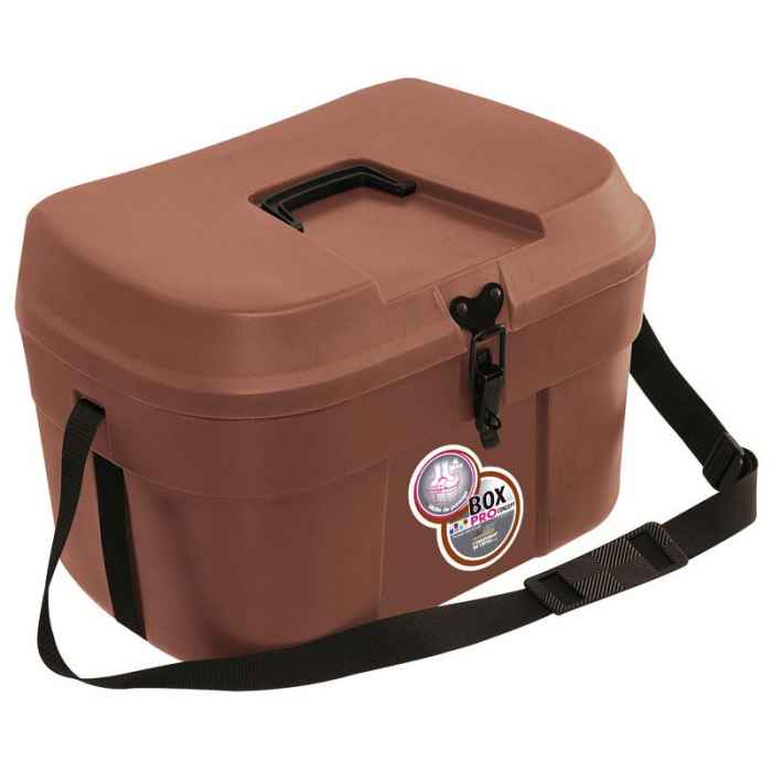 Malle de pansage BOX PRO XL chocolat foncé 