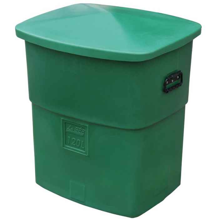 Container PE 120L avec couvercle 