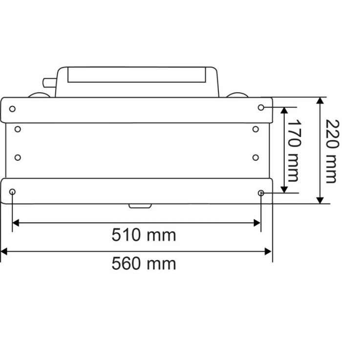 POLYBAC simple 25 M avec Support métallique