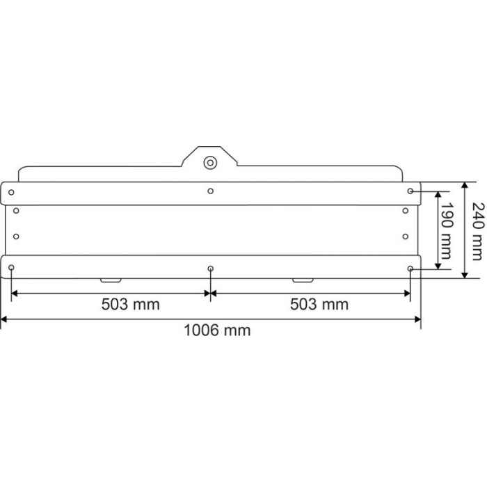 POLYBAC double 72 M avec Support métallique