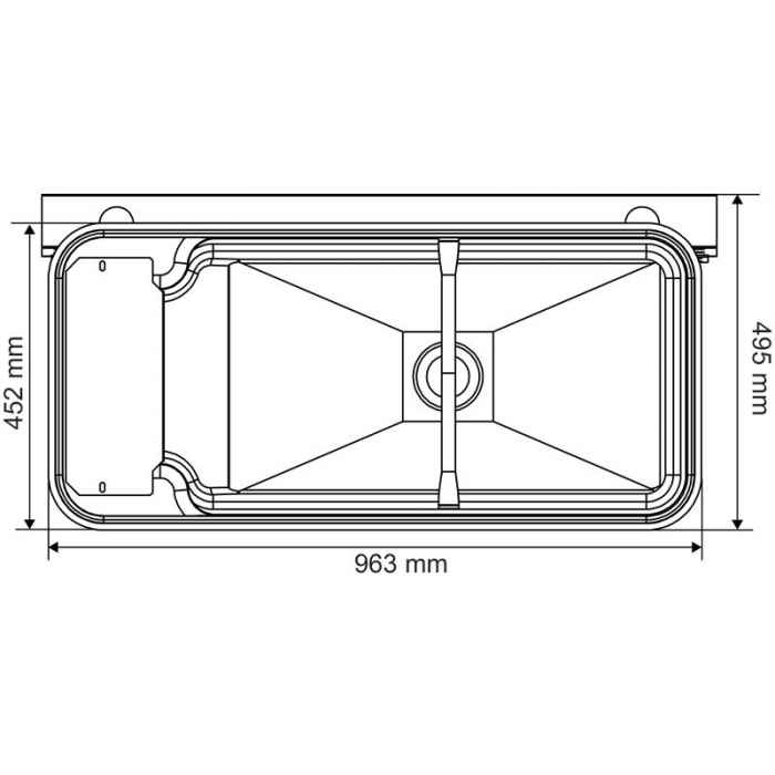 POLYBAC simple cordon 75 M avec support