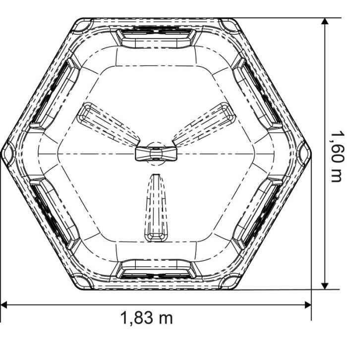 Râtelier RPE GM sans fond - Ø1,30m H 1,60m