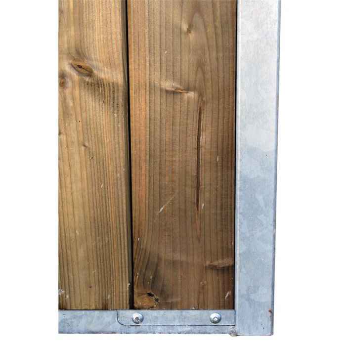 Façade pleine bois Pro sans porte Douglas Lg 2,5m