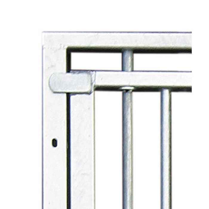 Porte de box 1,37m grille col cygne /charnière tirant droit Pin-Nord