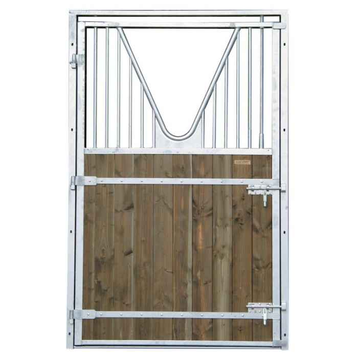 Porte de box 1,37m grille col cygne /charnière tirant gauche Pin-Nord