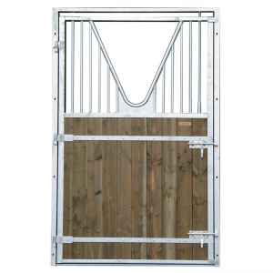 Photo de Porte de box 1,37m grille col cygne /charnière tirant gauche Pin-Nord
