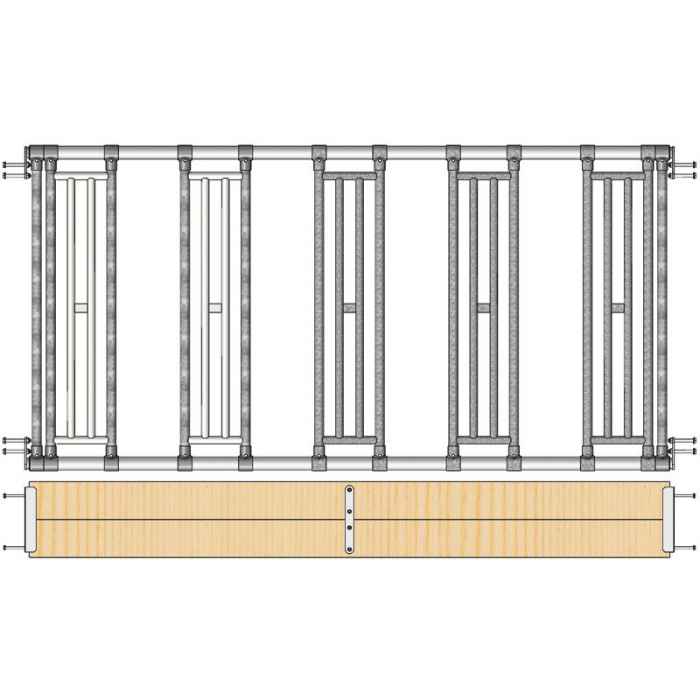 Kit séparation affourag. pour extension abris SP 2.09 Prof 3.18 m