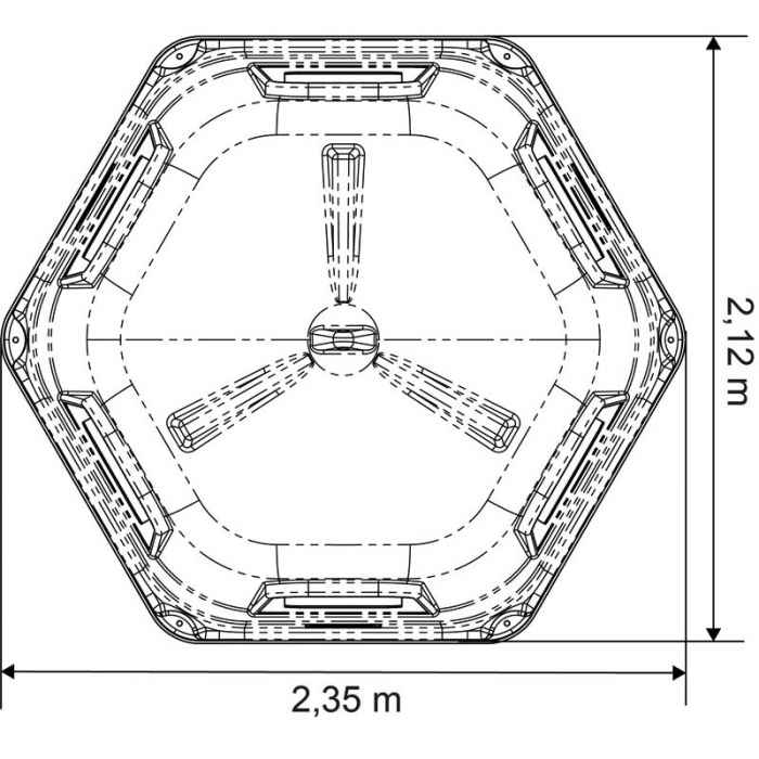 Râtelier RPE GM sans fond - Ø1,80m H 1,85 m