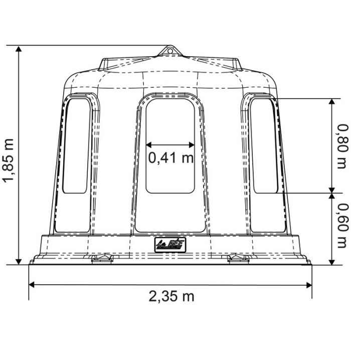 Râtelier RPE GM sans fond - Ø1,80m H 1,85 m