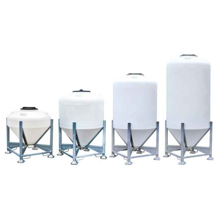 Silo 500 L monobloc sur châssis avec trappe à aliments Ø100 mm 