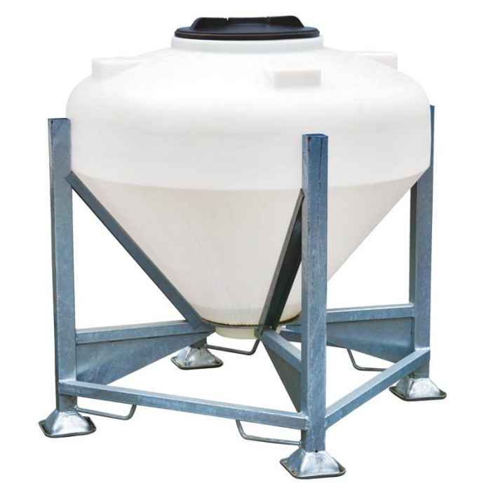 Silo 500 L monobloc sur châssis avec trappe à aliments Ø100 mm 