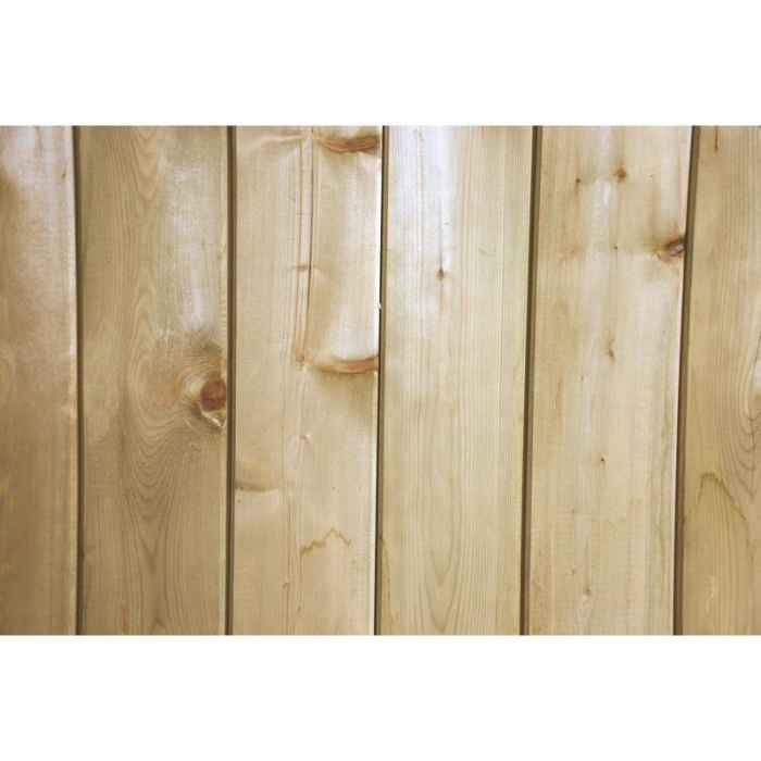 Abri  4 x 3 m double pente Pin du Nord toiture alu zinc anthracite
