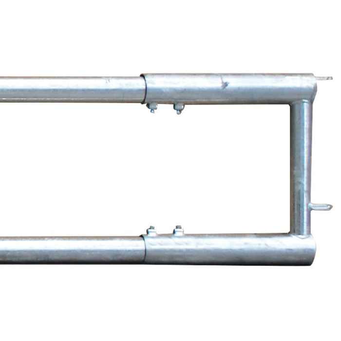 Barrière d'alimentation 2 lisses diam. 76 mm - 4 m