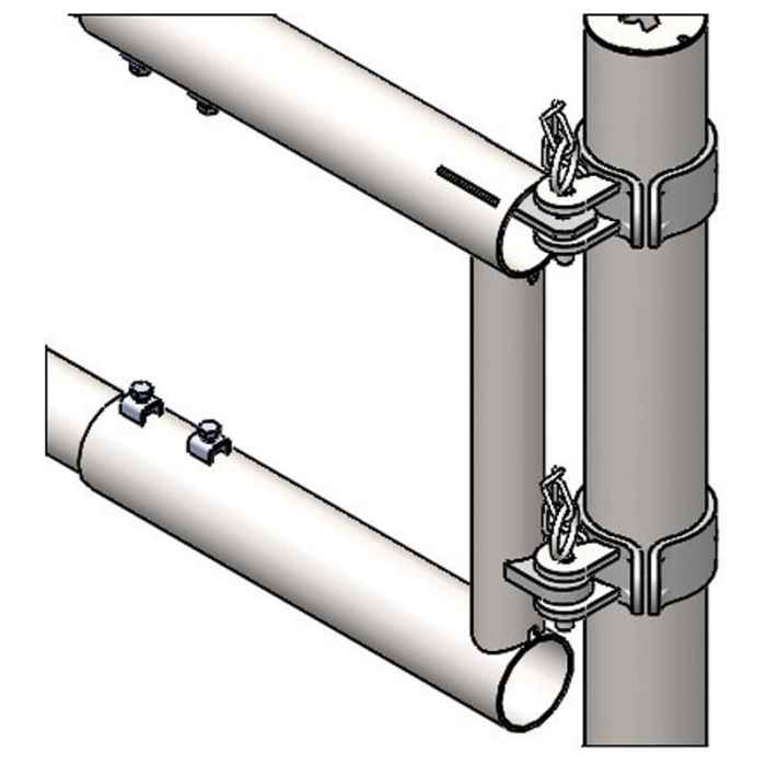 Barrière d'alimentation 2 lisses diam. 76 mm - 4 m