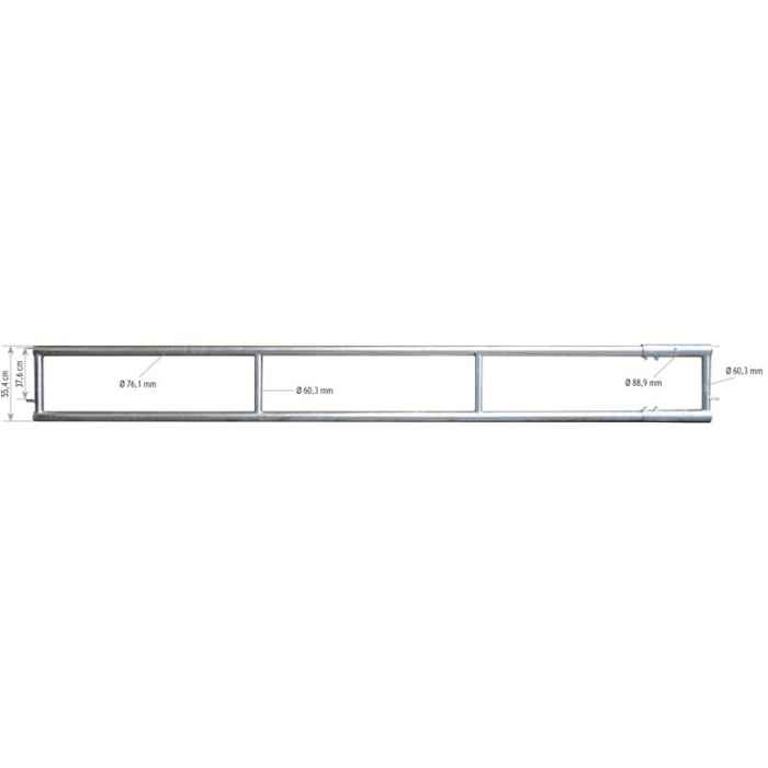 Barrière d'alimentation 2 lisses diam. 76 mm - 5 m