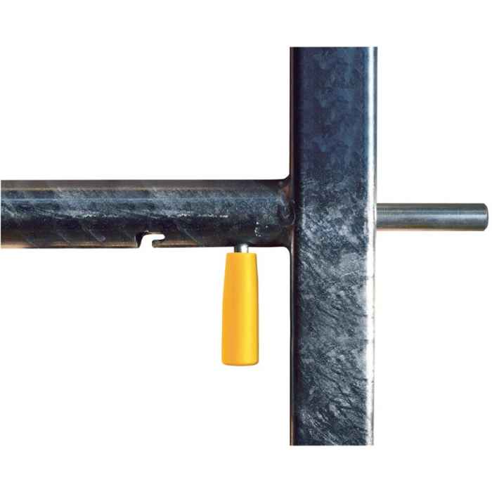 Barrière extensible 7 lisses 3/4m diam.42,4/35 mm, 1 verrou easylock