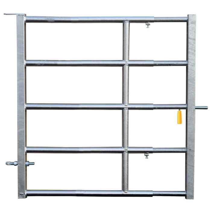 Barrière Herbage  1,10m / 2 m - 5 lisses diam. 42.4 1 verrou automatique