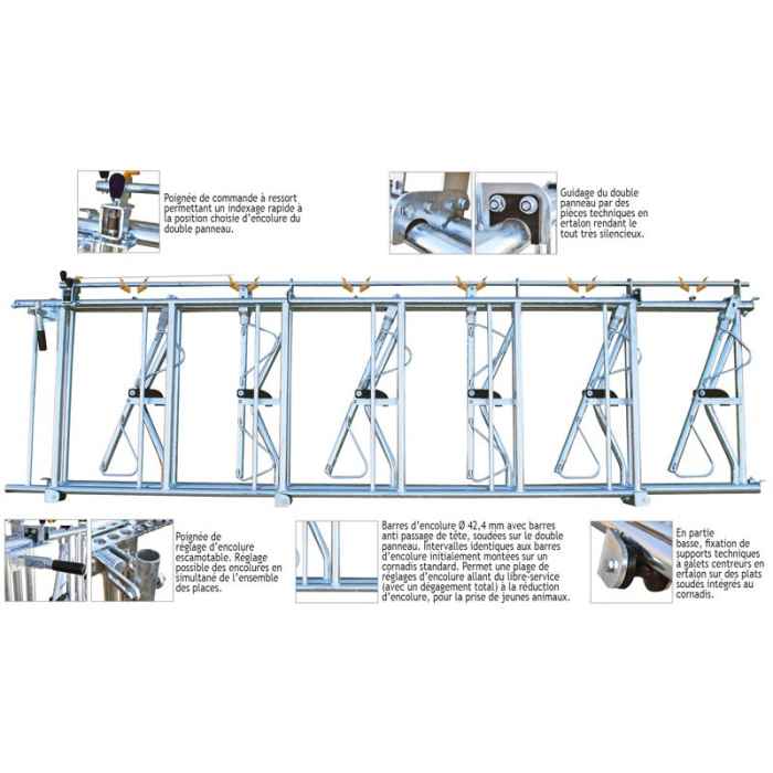 Cornadis Confort SR 5m / 8 Places - encolure réglable